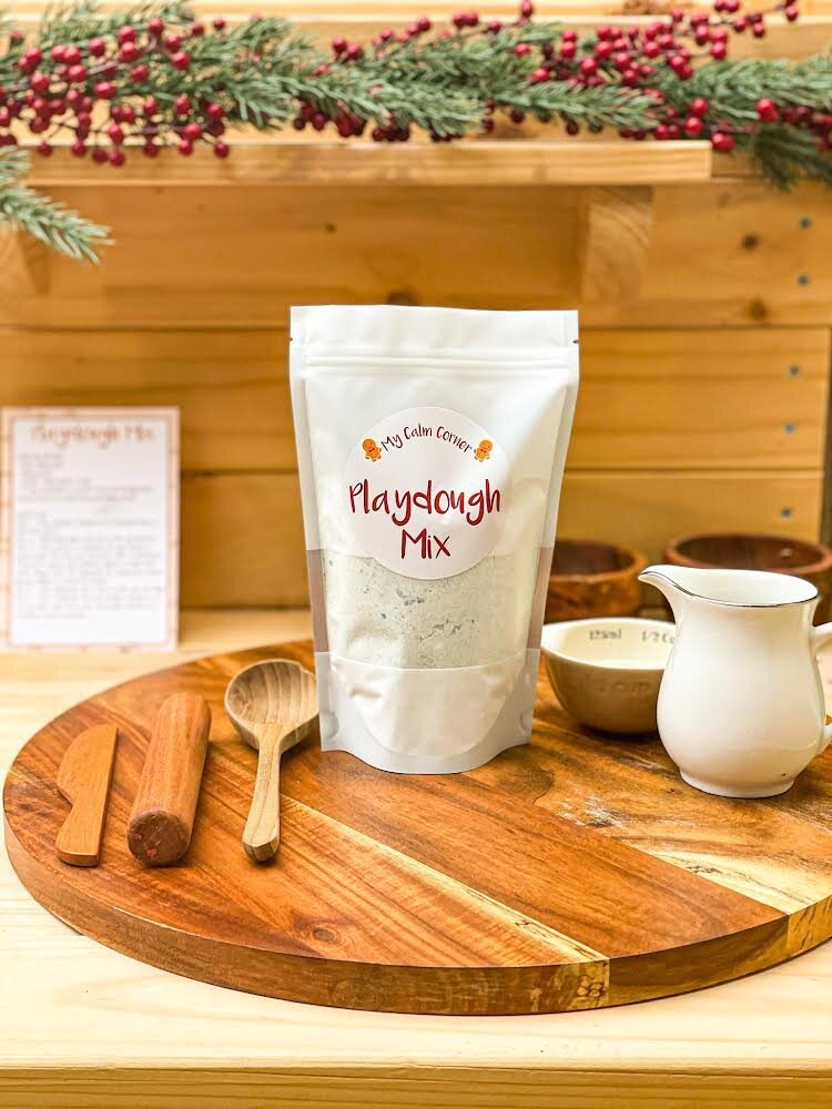 Green Playdough Mix - My Calm Corner - Pepper Tree Kids