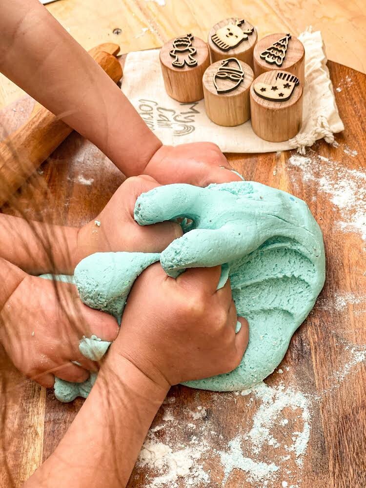 Green Playdough Mix - My Calm Corner - Pepper Tree Kids