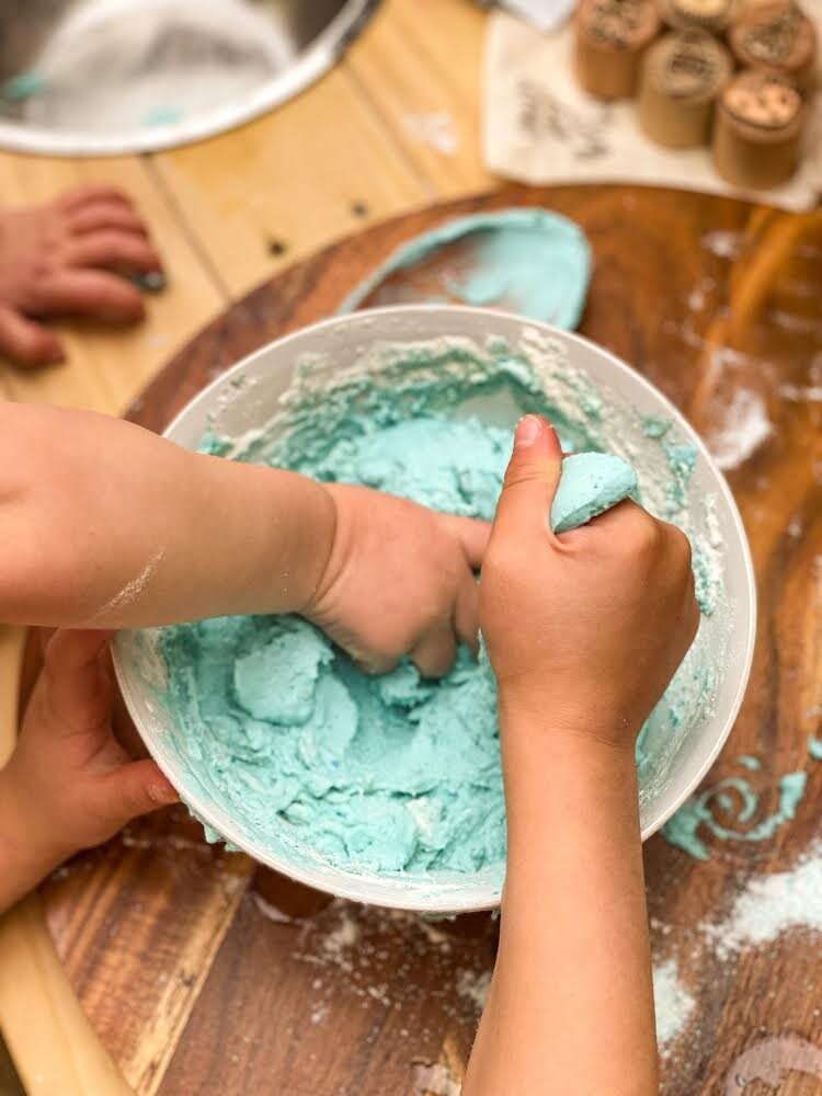 Green Playdough Mix - My Calm Corner - Pepper Tree Kids
