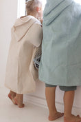 Load image into Gallery viewer, Green Waffle Poncho - Pepper Tree Kids - Pepper Tree Kids