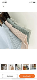 Load image into Gallery viewer, Light Blue Waffle Ponchos - Pepper Tree Kids - Pepper Tree Kids