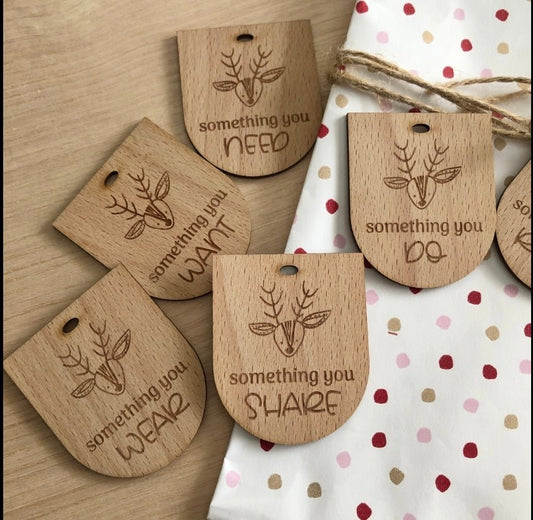 Mindful Wooden Gift Tags (set of 6) - Pepper Tree Kids - Pepper Tree Kids