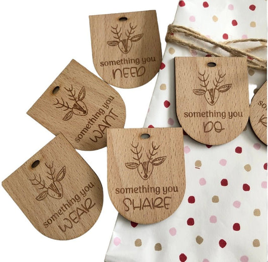 Mindful Wooden Gift Tags (set of 6) - Pepper Tree Kids - Pepper Tree Kids