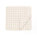 Load image into Gallery viewer, Oatmeal Gingham Blanket - 100% Knitted Cotton - Pepper Tree Kids