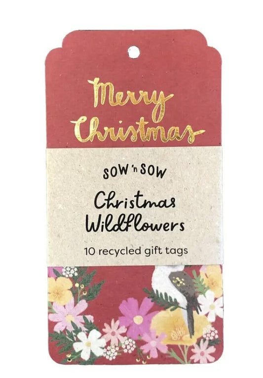 Red Kookaburra Gift Tags Set of 10 - Sow n Sow - Pepper Tree Kids