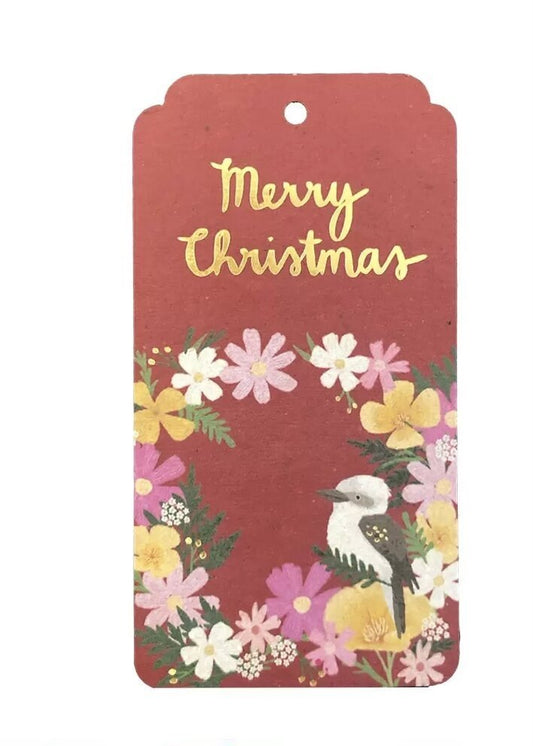 Red Kookaburra Gift Tags Set of 10 - Sow n Sow - Pepper Tree Kids