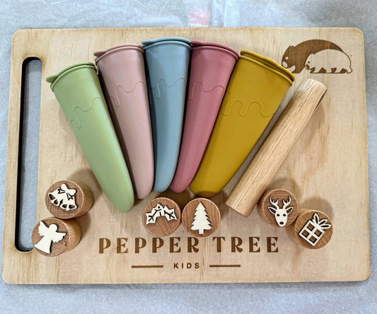 Christmas Playdough Stamp Set - Pepper Tree Kids - Pepper Tree Kids