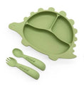 Load image into Gallery viewer, Dinosaur Plate, Fork & Spoon Set - Pepper Tree Kids
