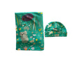 Load image into Gallery viewer, Green Australian Animal Wrap & Beanie - Elskie Little Style - Pepper Tree Kids
