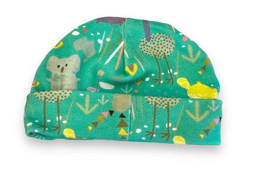 Green Australian Animal Wrap & Beanie - Elskie Little Style - Pepper Tree Kids