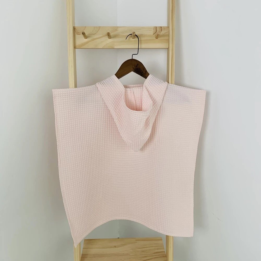 Light Pink Poncho - Pepper Tree Kids - Pepper Tree Kids