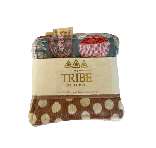 Multicoloured Linen Reusable Make-Up Wipes - Pepper Tree Kids