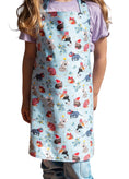 Load image into Gallery viewer, Mummy & Me Matching Christmas Apron - Blue - Pepper Tree Kids
