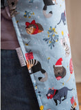 Load image into Gallery viewer, Mummy & Me Matching Christmas Apron - Blue - Pepper Tree Kids
