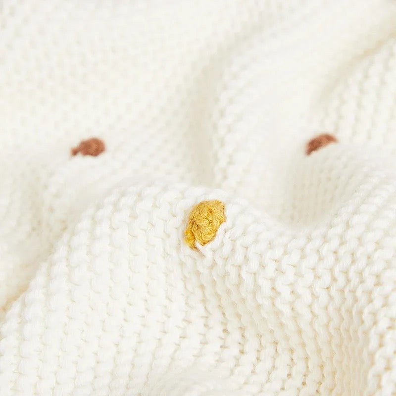 Oatmeal & Multicolour Dot Confetti Cotton Blanket - Pepper Tree Kids