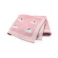 Load image into Gallery viewer, Pink Bunny Blanket - 100% Knitted Cotton - Pepper Tree Kids
