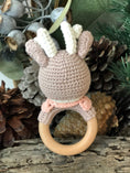 Load image into Gallery viewer, Pink Reindeer Doll & Rattle - Pepper Tree Kids - Pepper Tree Kids
