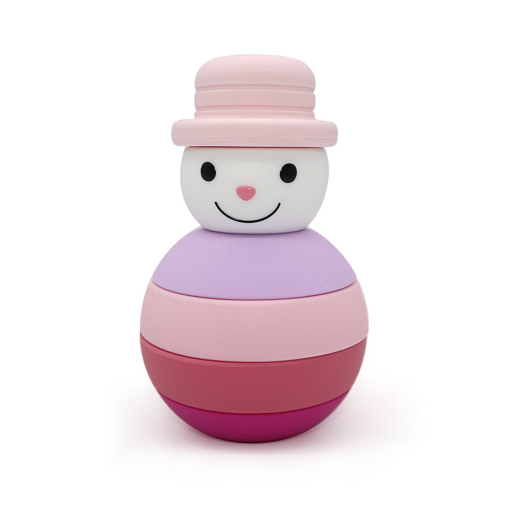 Pink Snowman Stacker - Pepper Tree Kids