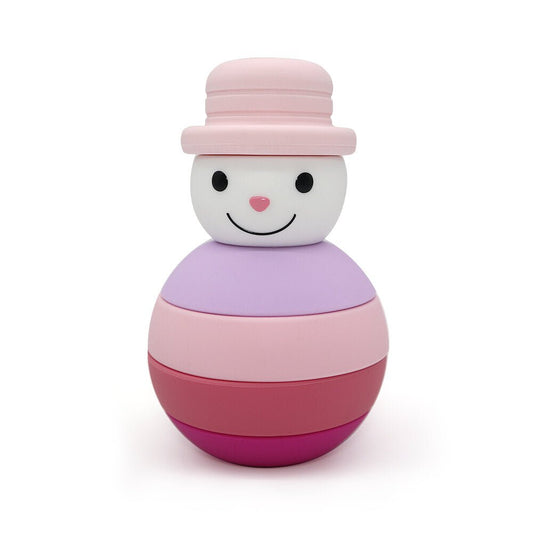 Pink Snowman Stacker - Pepper Tree Kids - Pepper Tree Kids