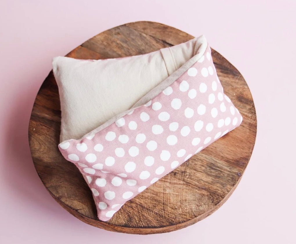 Pink Spotty Linen Eye Pillow - Pepper Tree Kids