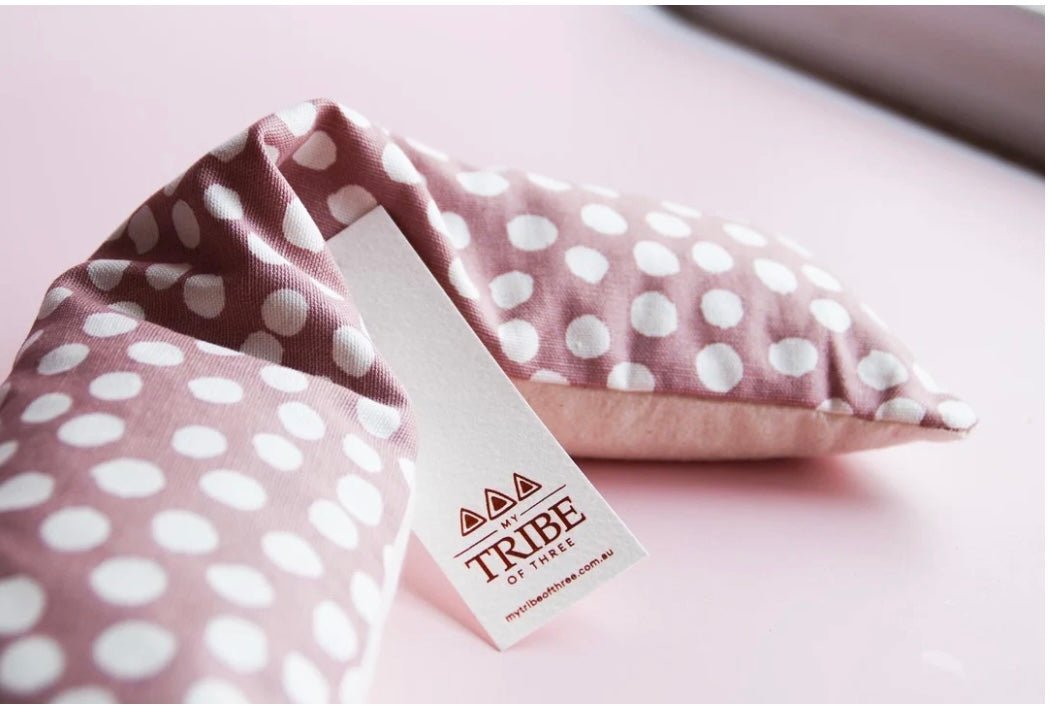 Pink Spotty Linen Eye Pillow - Pepper Tree Kids