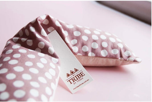 Pink Spotty Linen Eye Pillow - Pepper Tree Kids