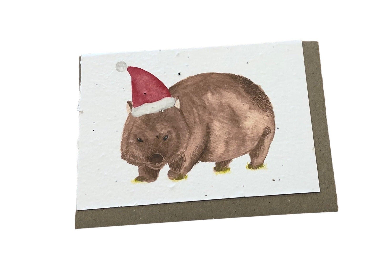 Plantable Wombat Christmas Card - BK Thornton - Pepper Tree Kids