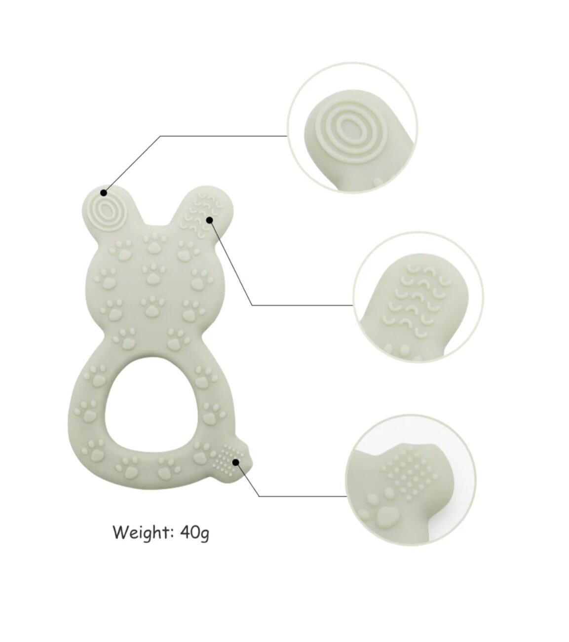 Rabbit Teether - Pepper Tree Kids