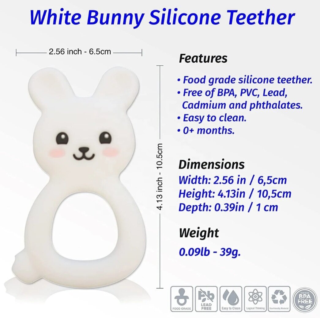 Rabbit Teether - Pepper Tree Kids