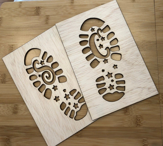 Santa Boot Stencils - Pepper Tree Kids - Pepper Tree Kids