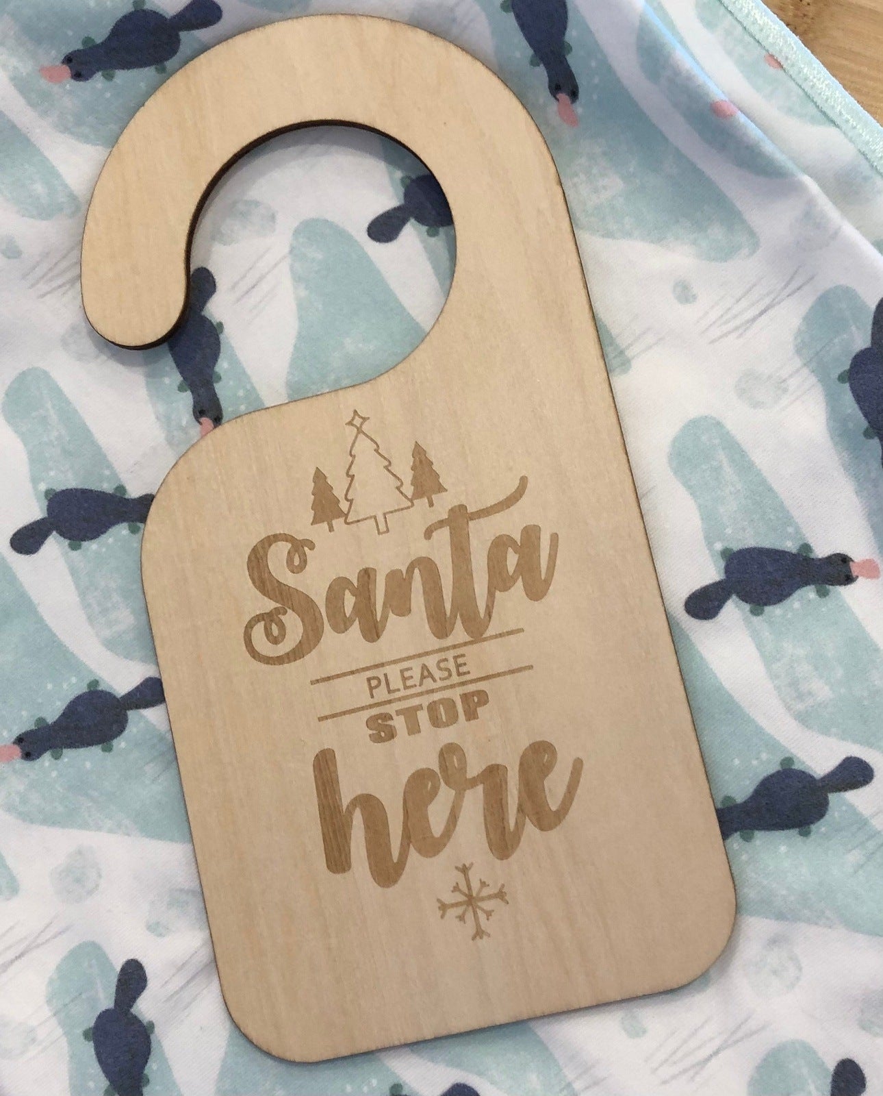 Santa Door Sign - Pepper Tree Kids - Pepper Tree Kids