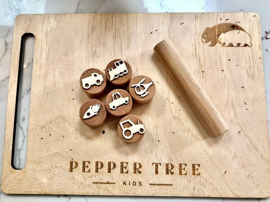 Transport Playdough Stamp Set - Pepper Tree Kids - Pepper Tree Kids